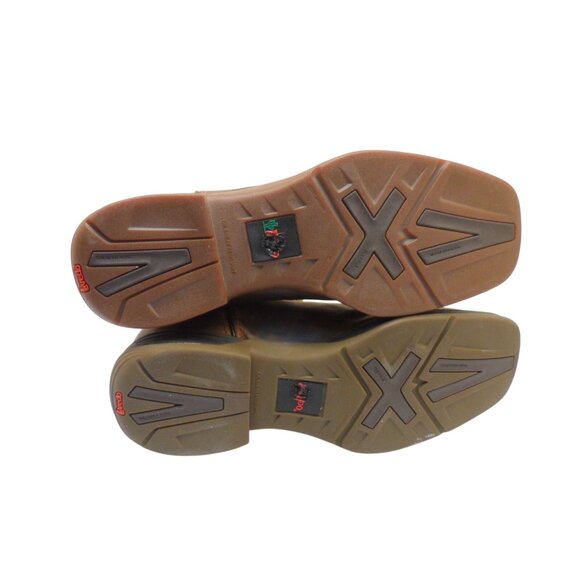 Laredo Men's 10" Bennett Square Toe Western Cowboy Boots 7454 Brown Size 9D - Picture 5 of 8